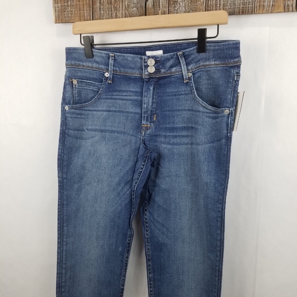 NWT Hudson Jeans Womens 32 Blue Collin Mid-Rise Skinny Plus-Size - Picture 2 of 6
